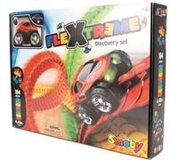 Smoby Circuit de voiture FleXtreme - Set Découverte 4,40 m, 184 pistes modulables, véhicule lumineux