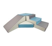 My Velinda – Blocs en mousse – Set de 4 – Blanc, bleu clair, gris