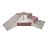 My Velinda – Set de 4 blocs en mousse – Sécurisés, haute élasticité – Blanc/Gris/Violet