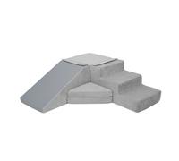 Set de 4 blocs en mousse le jeu gris velours côtelé Gris G