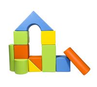 Set De 11 Blocs En Mousse Pour Le Jeu Jaune, Vert, Orange