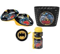 Set Vélo Enfant DC COMICS Batman Avec Casque de Protection, Sonnette en Métal, C