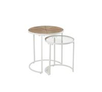 Set verre blanc h.56cm