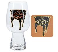 Harry Potter Set verre & sous-verre Leaky Cauldron Officiellement licencié, Cadeau pour fans, 550ml