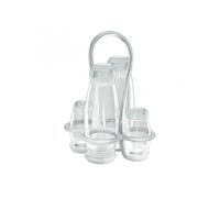 Set Vinaigre Huile Sel et Poivre Guzzini Blanc Collection Gouttes Blanc 23130000