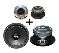 Set Voiture XPL Avec 2 Midwoofer XW06-403 De 16,50 CM +2 Haut-Parleur XTW2501