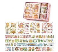 Set Washi Stickers Cute, Lait thé liberté