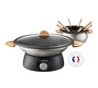 Set wok et fondue électrique 900w 8 fourchettes lagrange 349019