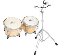 Set XDrum Bongos Pro Natur avec Support Inclus, Tailles des bongos: 6