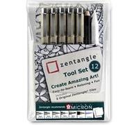 Set zentangle feutres et cartes, 12 pièces bruynzeel z12ptgb G