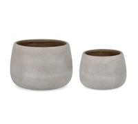 Set2 P.Vase Rigo Bomb Beige Low