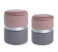 Set2 Pouf Cont.Polina Rose-Gris