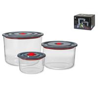 Set3 Conteneurs En Verre Simax Assortis Art113