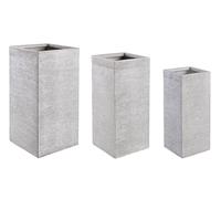 Set3 P.Vase Graffiti Qu White Tall