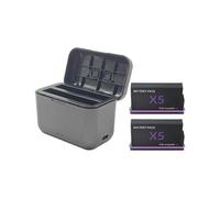 (Set3) Shadow Stone Insta360 X5 Battery Charger X5 Portable Dual Charging
