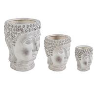 Set3 Vase tête de bouddha