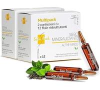 SETA PACK - Ampoules restructurantes pour cheveux femme - Ampoules minéralisantes au thé vert - reconstruction pour cheveux abîmés (240 ml)