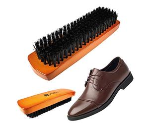 Setablu Spazzola Lucidante, Brosse à Chaussures en Bois pour enlever la poussière et Le Polissage du Cuir - Idéal pour Le Nettoyage des Bottes Militaires en Cuir, S