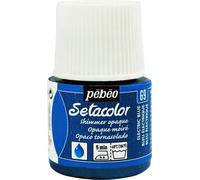 Setacolor peinture textile opaque effet métal - bleu électrique - 45 ml