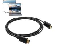 Setauoo Câbles Informatiques,Câble DP Unidirectionnel 4K 1,8 m - de Données Plug and Play pour PC, Streamers, Professionnels IT, Joueurs, Streaming Média, Vidéo à