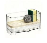 Setauoo Caddy pour Évier de Cuisine - Support de Rangement et d'Organisation pour Cuisine à Égouttage Automatique,Porte-éponge avec Plateau d'Égouttage Automatique | pour Salle de Bain Toilettes