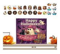 Setauoo Calendrier de compte à rebours fantôme d'Halloween | Calendrier de compte à rebours d'horreur | Décorations d'intérieur pour parents, école, adolescents, filles, , garçons,
