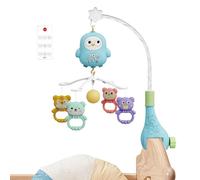 Setauoo Mobile musical pour berceau de bébé - Support de sonnette de lit portable pour tout-petit, berceau pour chambre d'enfant, parc de chevet pour filles et garçons