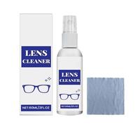 Setauoo Nettoyant pour Lentilles Spray 60ml | Spray De Nettoyage pour Lentilles | Antibuée et Détachant avec Chiffon pour Écrans Lunettes Objectifs Appareil Photo Ordinateur Téléphone