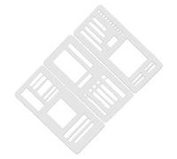 Setauoo Pochoirs de planification | Pochoir flexible fait à la main pour journal - Règle de journal, outils de scrapbooking pour étudiants, agenda, peinture, traceur, carnet, maison, bureau, dessin