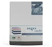 SETEX Spannbettlaken, Coton, Weiß, 140 x 200 x 25