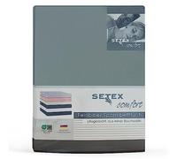 SETEX Spannbettlaken, Jade foncée, 90 x 200 x 25