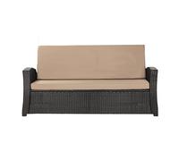 Setgarden® Coussin d'assise pour banc de jardin en polyrotin - Coussin d'assise confortable pour bancs de jardin - Idéal pour balancelle - Beige - 110 x 50 x 50 cm