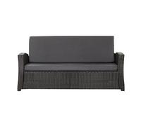 Setgarden® Coussin d'assise pour banc de jardin, en rotin synthétique, confortable, pour bancs de jardin, balancelle - Anthracite - 170 x 50 x 50 cm