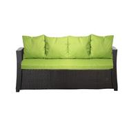 Setgarden® Coussin d'extérieur pour banc de jardin - Pour banc de jardin - Coussin d'extérieur - Pour balancelle hollywoodienne - Vert citron - 170 x 60 x 50 cm