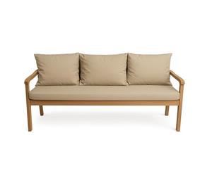 Setgarden® Coussin pour banc de jardin avec dossier - Ensemble - Coussin double face pour balançoire et banc - Disponible en plusieurs couleurs et tailles, beige, 160 x 60 x 50 cm