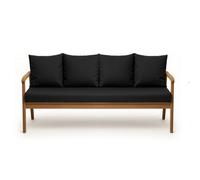Setgarden® Coussin pour banc de jardin avec dossier - Set - Coussin double face pour balançoire et banc - Disponible en différentes couleurs et tailles (noir, 170 x 60 x 50 cm)