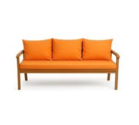 Setgarden® Coussin pour banc de jardin avec dossier - Set - Coussin double face pour balançoire et banc - Disponible en différentes couleurs et tailles (orange, 140 x 60 x 50 cm)