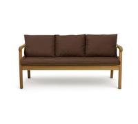 Setgarden® Coussin pour banc de jardin avec dossier - Set - Coussin double face pour balançoire et banc - Disponible en différentes couleurs et tailles (marron, 160 x 60 x 50 cm)