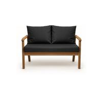 Setgarden® Coussin pour banc de jardin avec dossier - Set - Coussin double face pour balançoire et banc - Disponible en différentes couleurs et tailles (Anthracite, 130 x 60 x 50 cm)