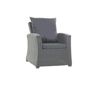 Setgarden Lot de 4 coussins de meubles en rotin, coussins de chaise de détente, coussins de meubles de jardin en rotin, coussins de fauteuil, coussins de canapé en rotin (anthracite)