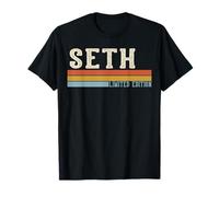 Seth Prénom rétro Vintage pour Homme et garçon T-Shirt