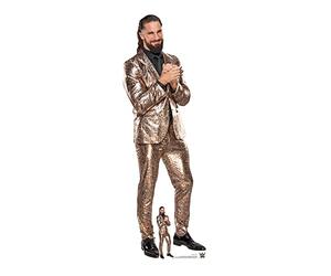 Seth Rollins SC4160 Silhouette en Carton Taille réelle avec Mini Costume Doré