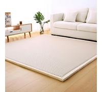 SETHEPACE Technologie de Refroidissement Améliorée Tapis d'eveil Bebe, 2CM Epais Tapis Doux Chambre Enfant, Tapis de Jeux Bebe avec Une Couche Entière de Mousse (Café Clair, 100 * 200 CM)