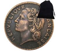 SeTing Pièce de monnaie historique de la République française de 1947 - Hobo en nickel pièces défis pièces France vieille pièce porte-bonheur pièce du monde Service permanent