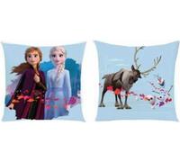 Setino Coussin pour enfants 38x38 Frozen Anna et Elsa bleu S24