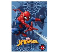 Setino Couverture polaire 100x140 Couverture bébé Spiderman bleu S24