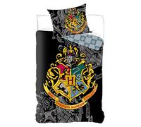 Setino Parure de lit Harry Potter 100% Coton - Housse de Couette Réversible 140x200 cm + Taie d'oreiller 65x65 cm
