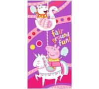 Setino Serviette de plage 70x140 Peppa licorne violet coton 320g/m2 S24