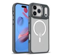 SETNGB Coque magnétique Mate translucide antidérapante pour iPhone 17 16 15 14 13 12 Pro Max 17Air 16 15 14 Plus, Coque Antichoc avec Chargement sans Fil, Grise, pour iPhone 14 Pro Max