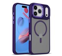 SETNGB Coque magnétique Mate translucide antidérapante pour iPhone 17 16 15 14 13 12 Pro Max 17Air 16 15 14 Plus, Coque Antichoc avec Chargement sans Fil, Violet, pour iPhone 14 Pro Max